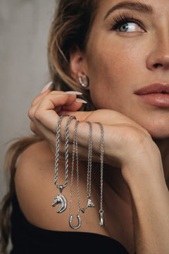 Halskette - Hufeisen - Silver