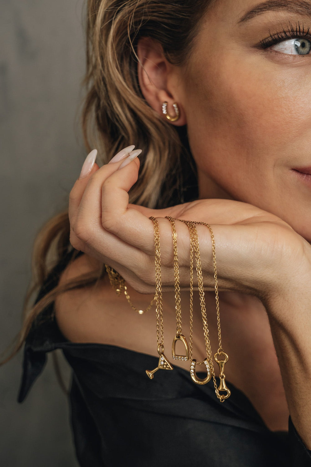Necklace - Stirrup - Gold