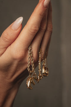 Halskette - Pferd - Gold