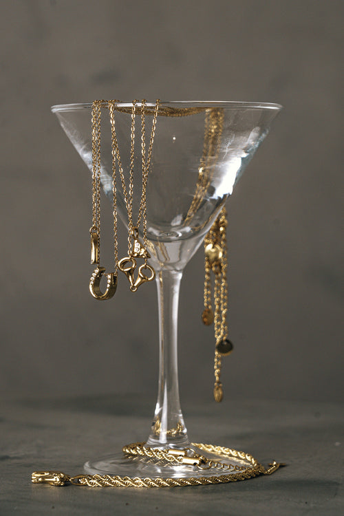 Halskette - Hufeisen - Gold