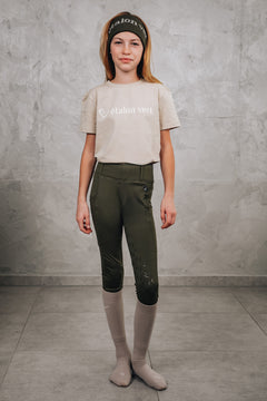 Chacco 2.0 - Leggings Young Riders Fullgrip - Olive