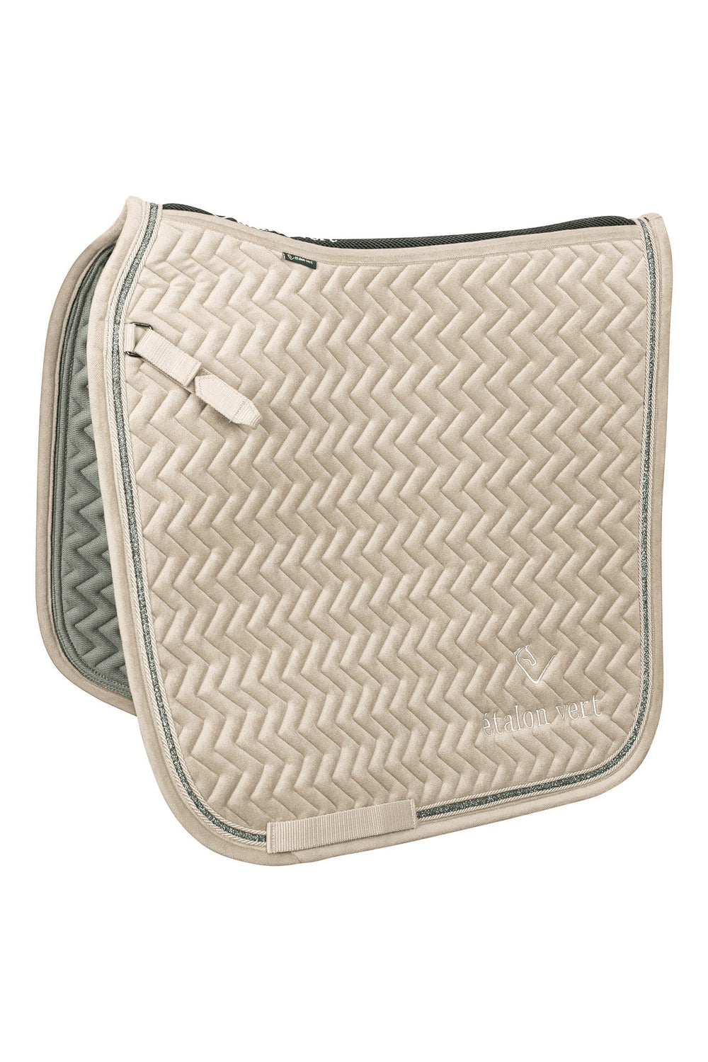 Dressage Saddle Pad - Beige Velvet