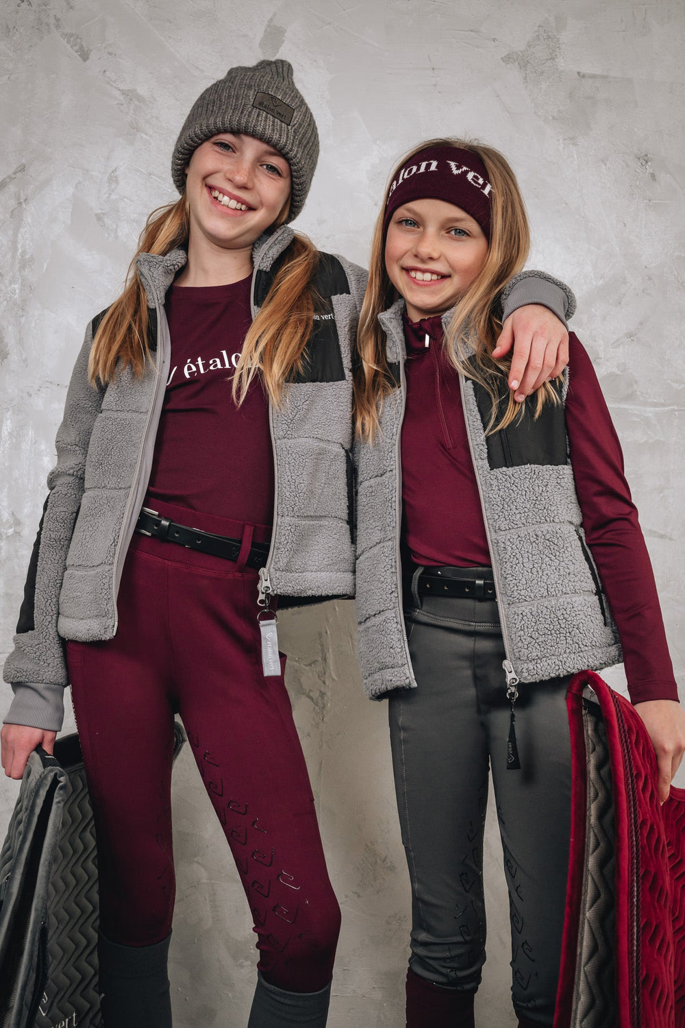 Teddy Fleece Vest Valegro Young Riders - Grey