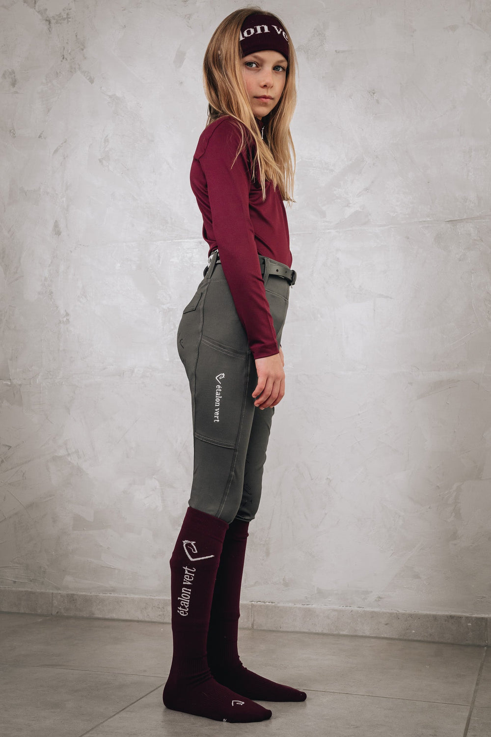 Chacco 2.0 - Young Riders Full Grip Leggings - Grey