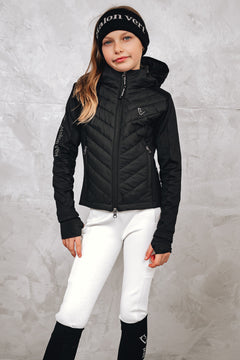 Steppjacke Hybrid Cassini 2.0 Young Riders - Black