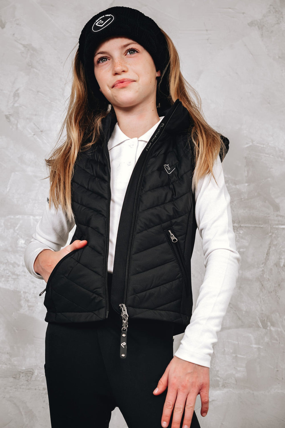 Steppweste Cassini  Young Riders - Black