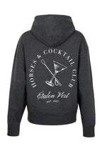 Indoctro 2.0 - Horses & Cocktail Club Hoodie - Dark Heather Grey