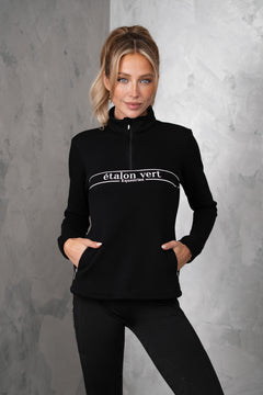 Zip Pullover - Etalon Equestrian - Black