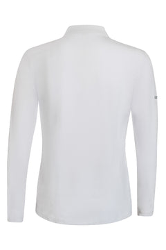 Herren Poloshirt Sandro Hit - Longsleeve - White