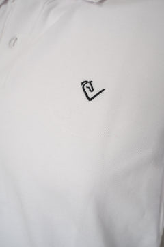 Poloshirt Sandro Hit 2.0 Young Riders Langarm - Weiß