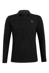 Men's polo shirt Sandro Hit - Longsleeve - Black