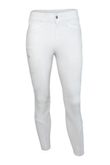 Eros Herren-Reithose Kniegrip - White