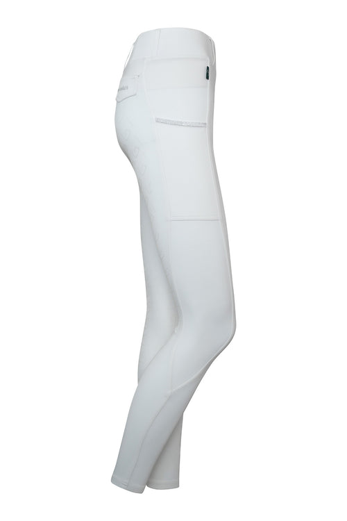 Belissimo competition breeches knee grip - white