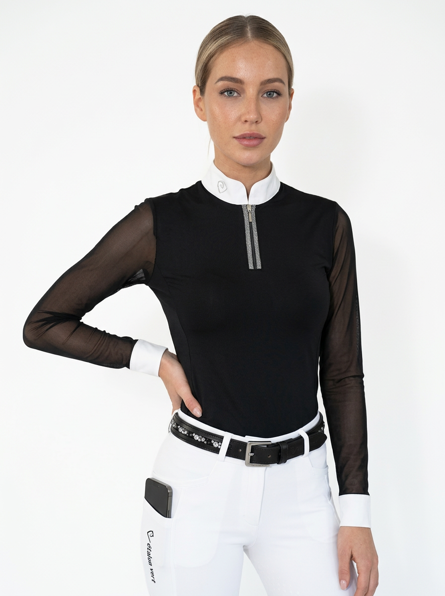 Chemise de concours Balou manches longues - Glitter Edition – Noir