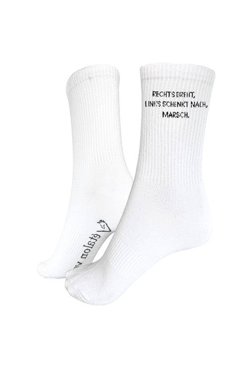 Sportsocken - Rechts dreht. Links schenkt nach. Marsch.  Icon