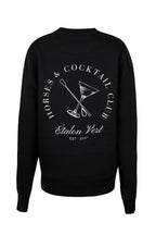 Fuego - Horses & Cocktail Club Oversize Sweater - Black
