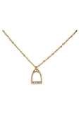 Necklace - stirrup - gold