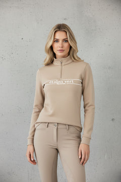 Zip Pullover - Etalon Equestrian - Beige
