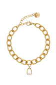 Charm Armband - Steigbügel - Gold