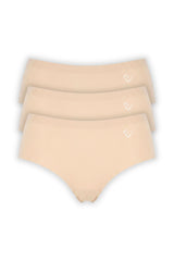Equestrian seamless Pantie - Beige - 3er-Pack