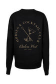 Fuego - Paarden & Cocktail Club Oversize Sweater - Zwart *Limited Edition