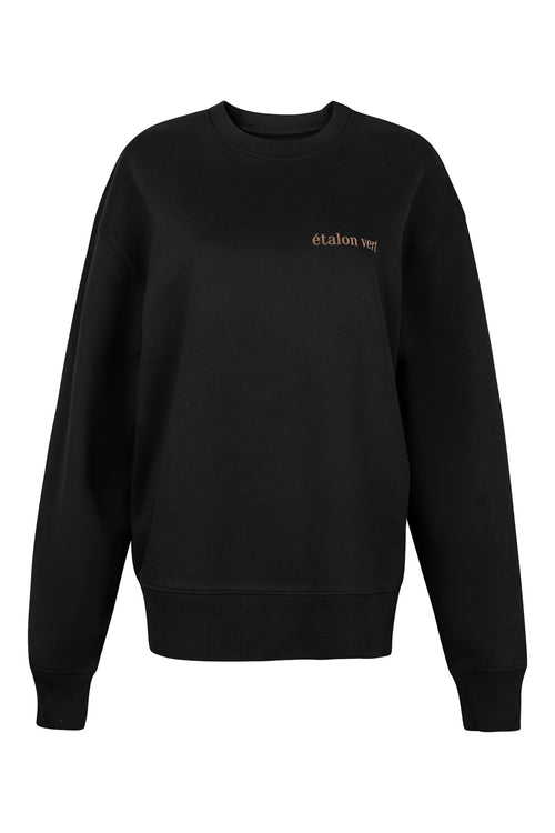Fuego - Horses & Cocktail Club Oversize Sweater - Black