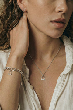 Ohrringe - Steigbügel - Silber