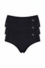 Equestrian seamless Pantie - Black - 3er-Pack