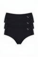 Equestrian Seamless Panty - Black - 3-Pack