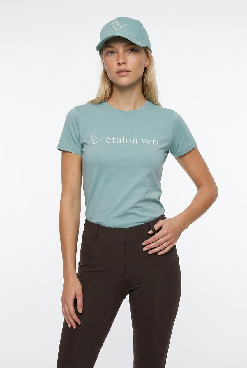 Logo shirt Quiwi Dream - Pale Teal