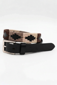 Ceinture polo Vitalis 3 cm - olive/beige