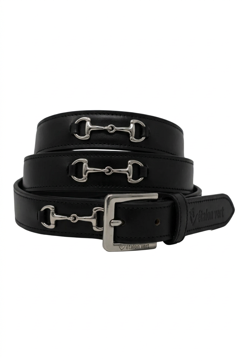 Vitalis polo belt 3 cm - olive/beige