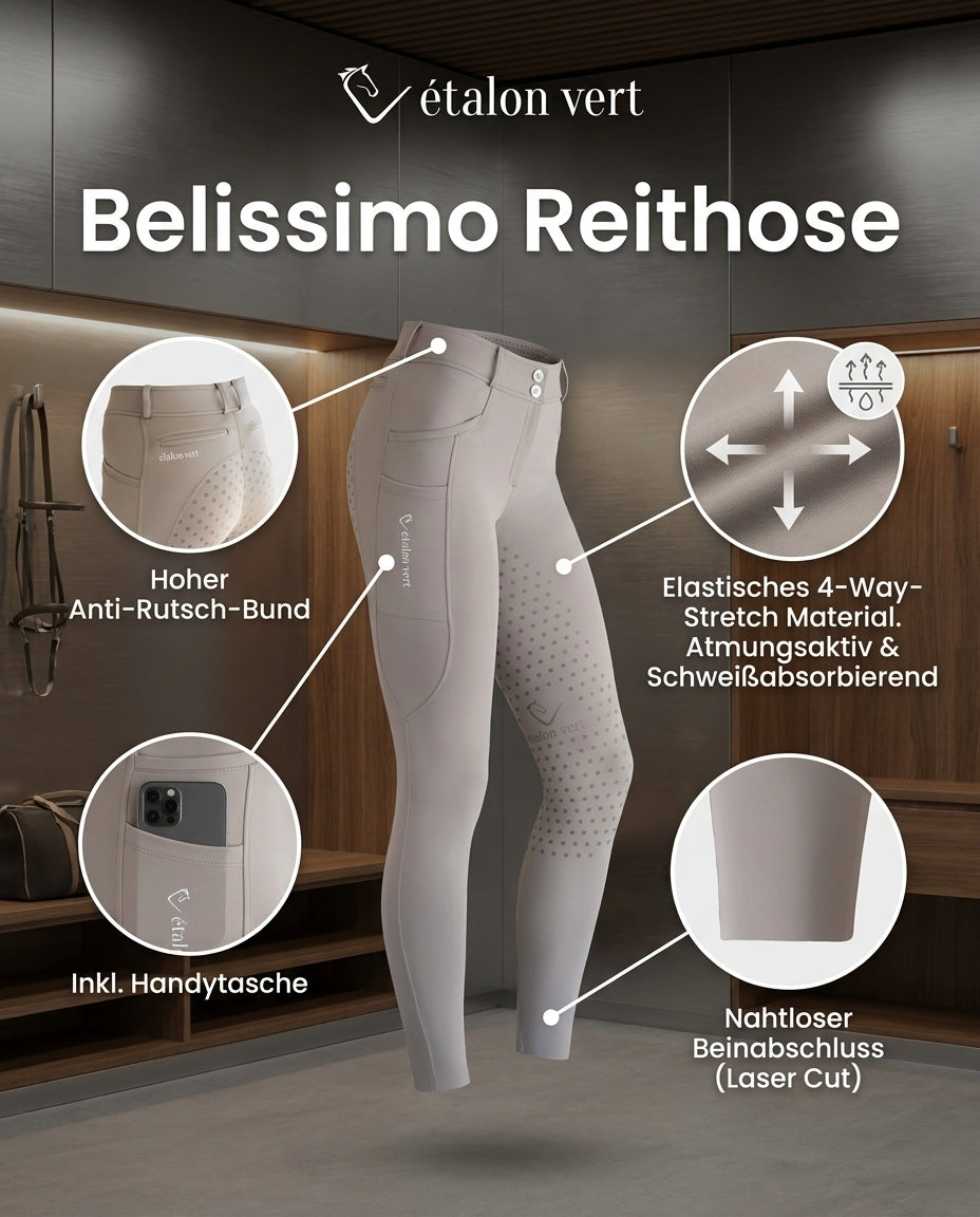 Belissimo 2.0 Culotte d'équitation à coupe intégrale - Taupe