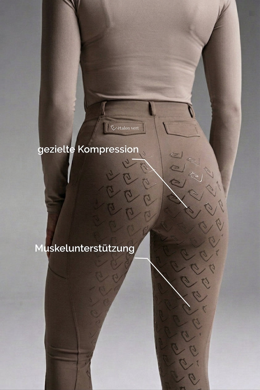 Chacco 2.0 - Compression Leggings Fullgrip - Taupe