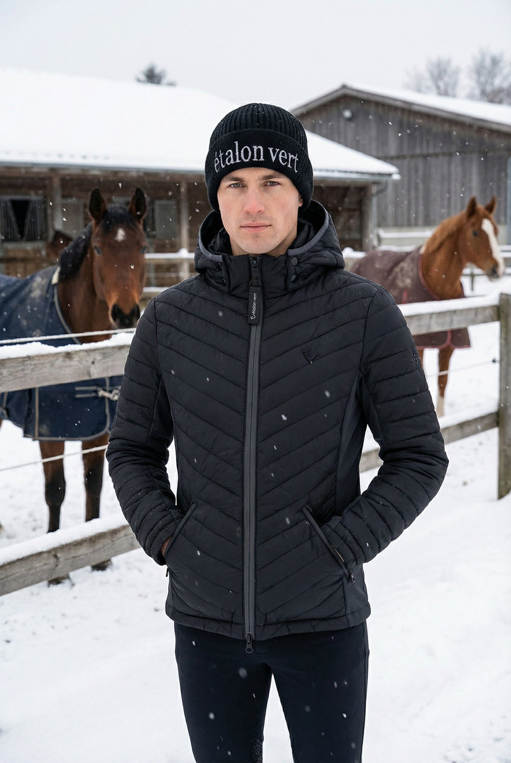 Veste matelassée pour homme Cassini – Noir