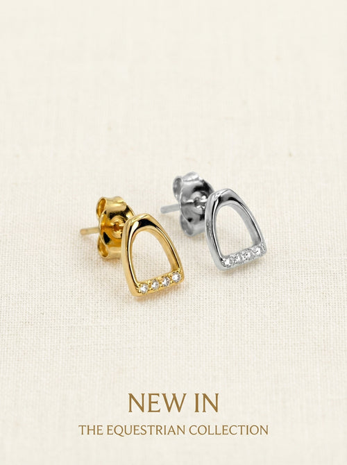 Ohrringe - Steigbügel - Gold