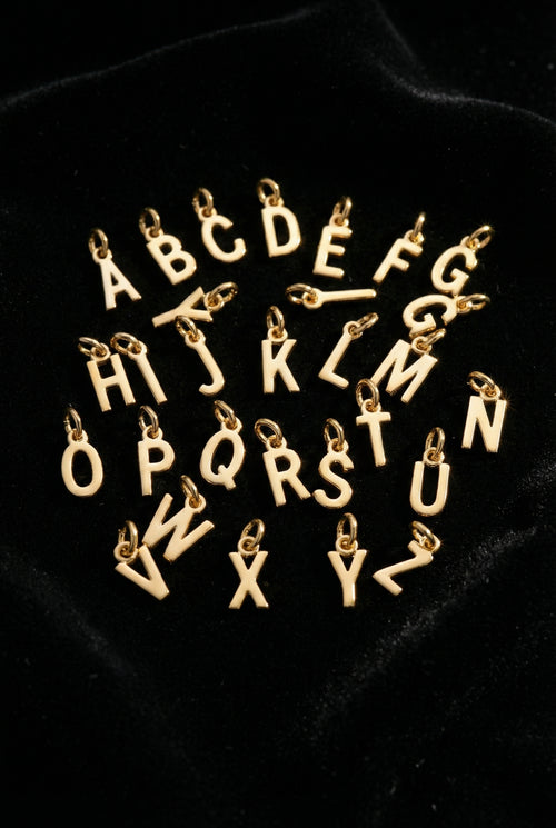 Charm - Buchstaben - Gold