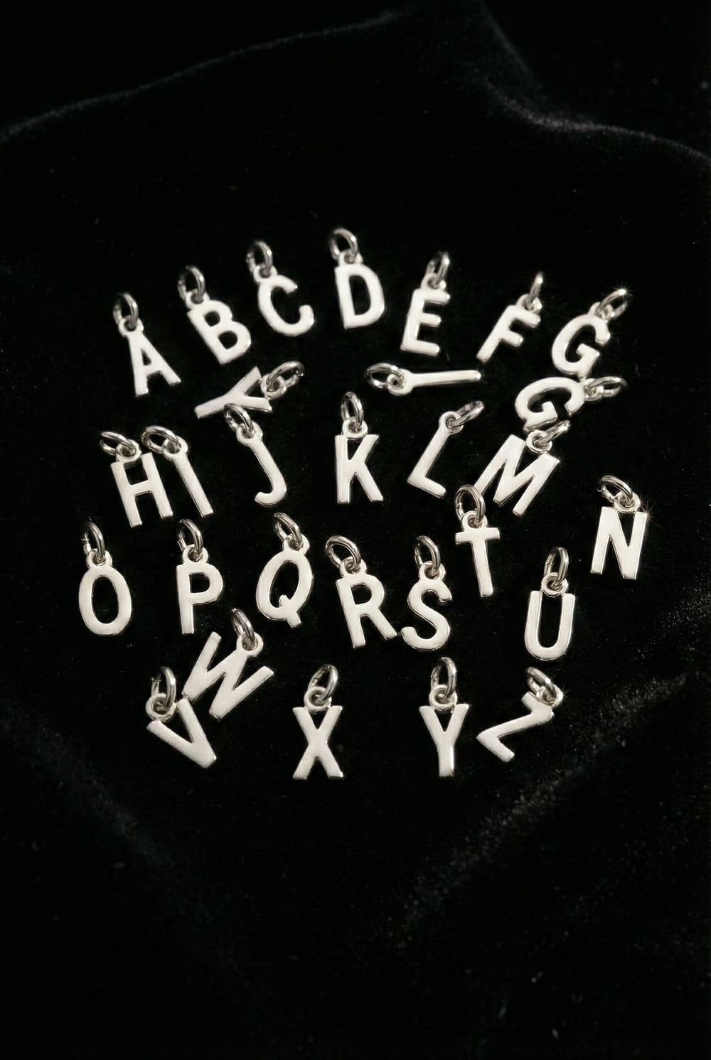 Charm - lettres - argent