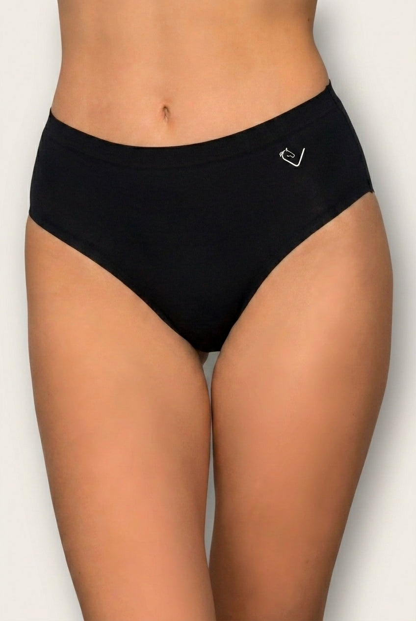 Equestrian seamless Pantie - Black - 3er-Pack