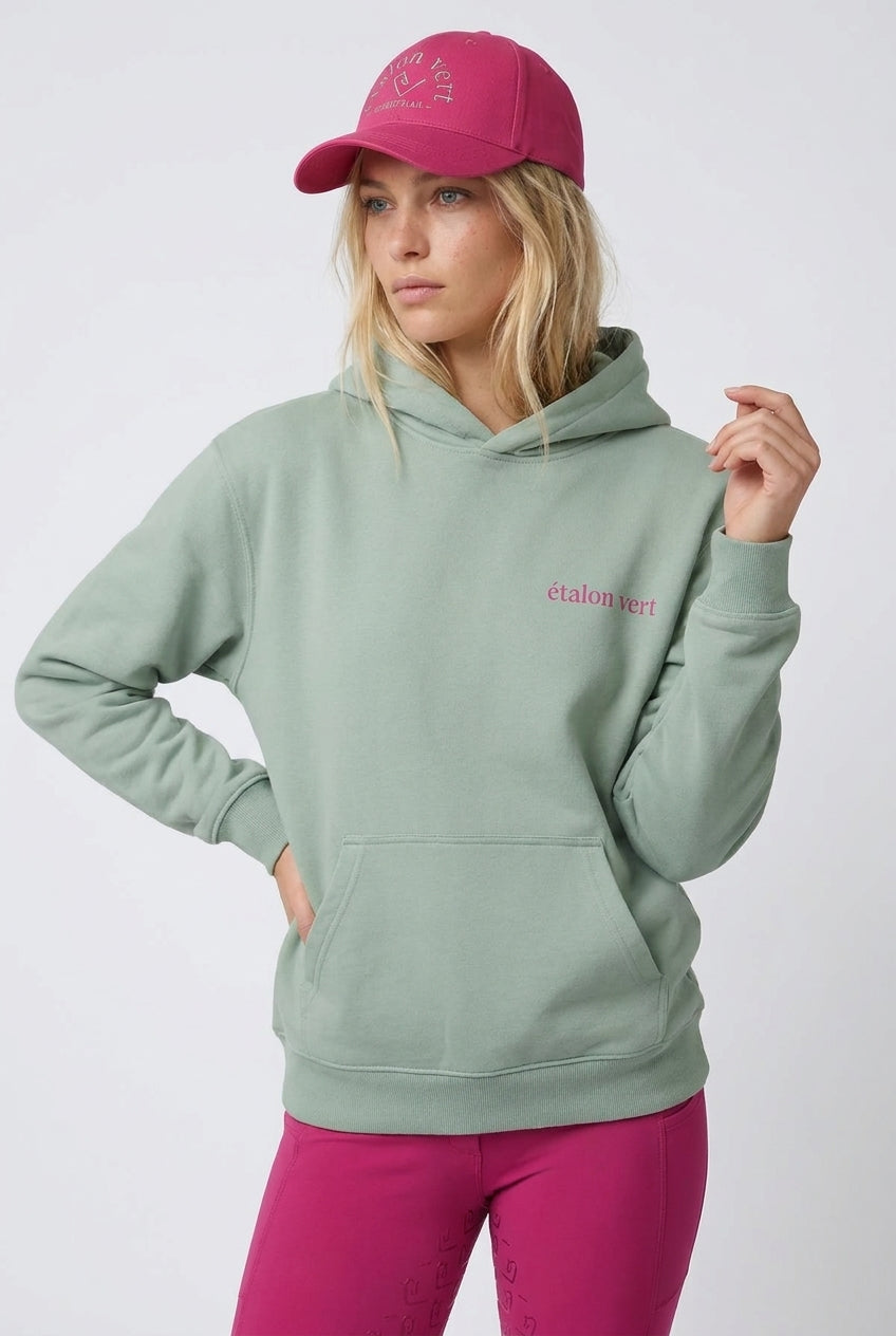 Oversize Fit Hoodie - Aufsitzen. Absitzen. Einen Sitzen. - Mint
