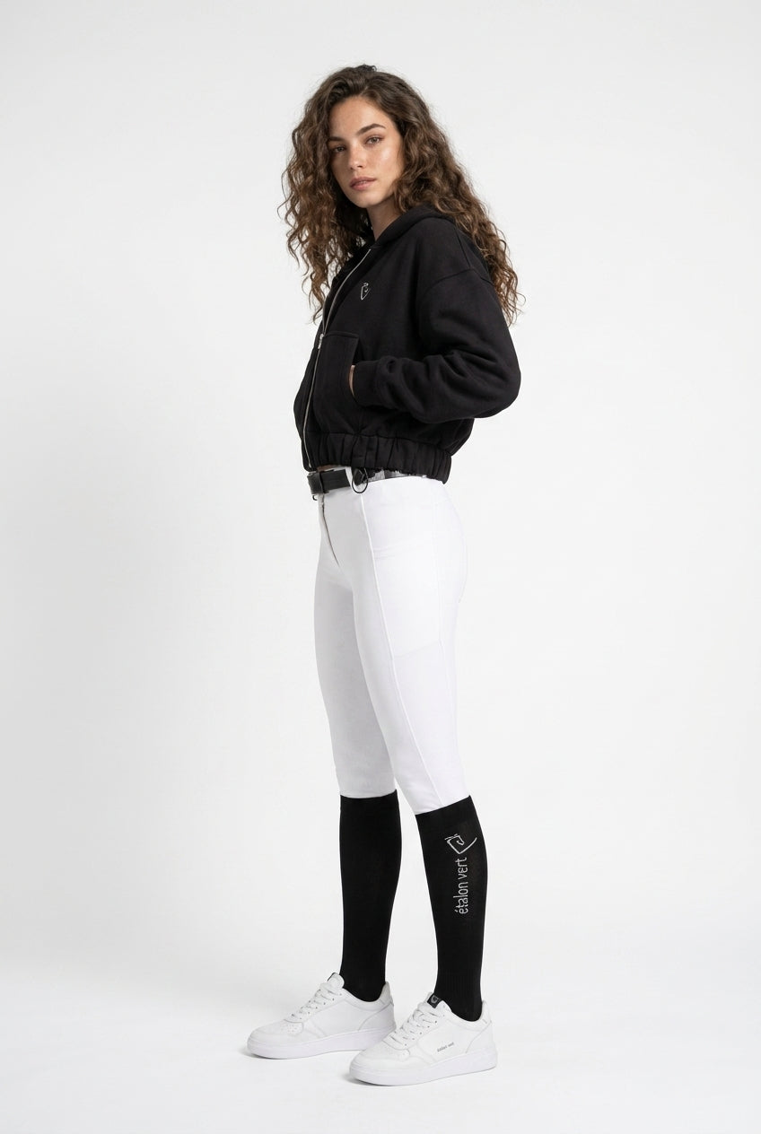 Sweatjacke - Black - Oversized/Cropped Fit