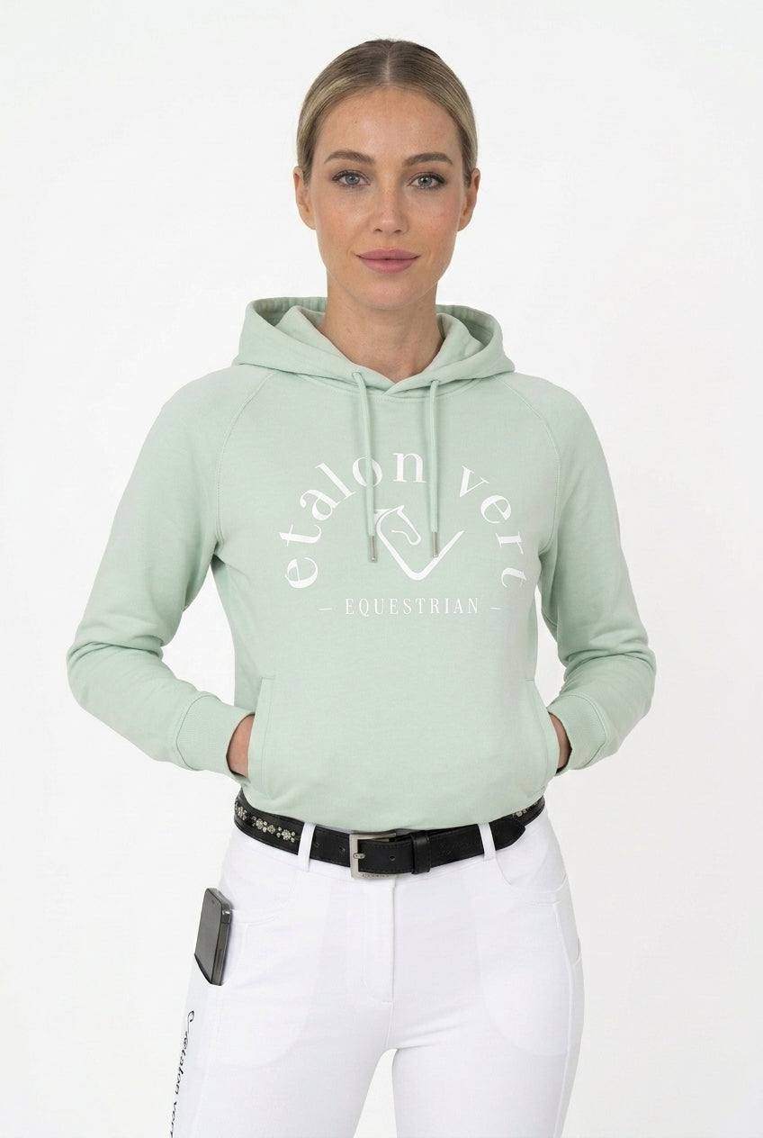 Quarterback Hoodie - Paarden & Cocktaileditie - Mintgroen