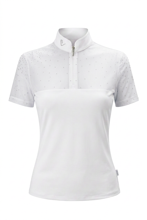 Funktionsshirt Star Gold Mesh - White - Glitter Edition