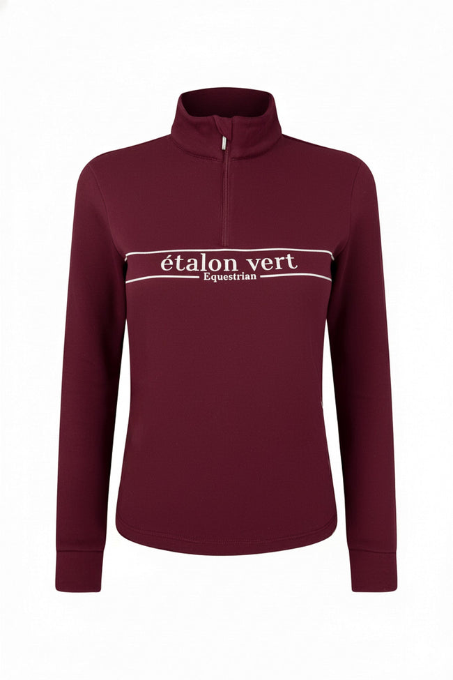 Zip Pullover - Etalon Equestrian - Burgundy