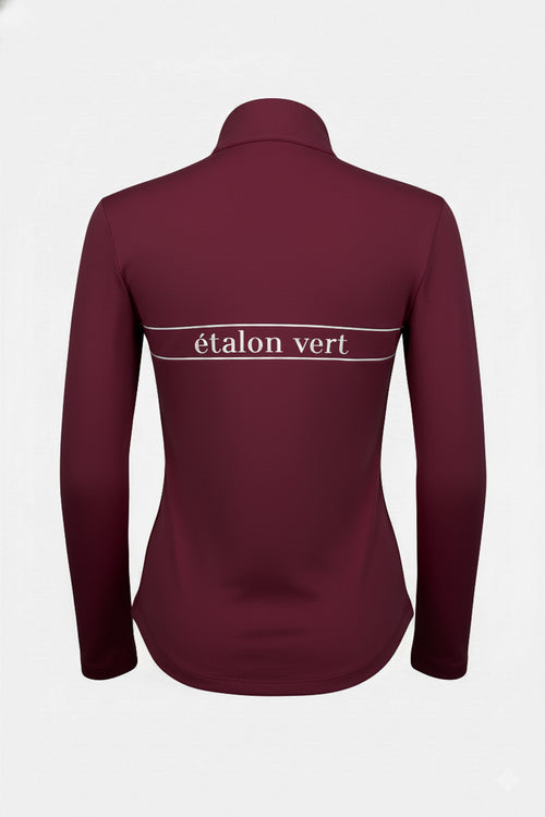 Zip Pullover - Etalon Equestrian - Burgundy