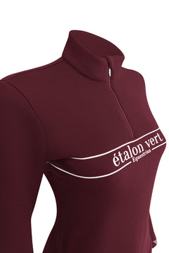 Zip Pullover - Etalon Equestrian - Burgundy
