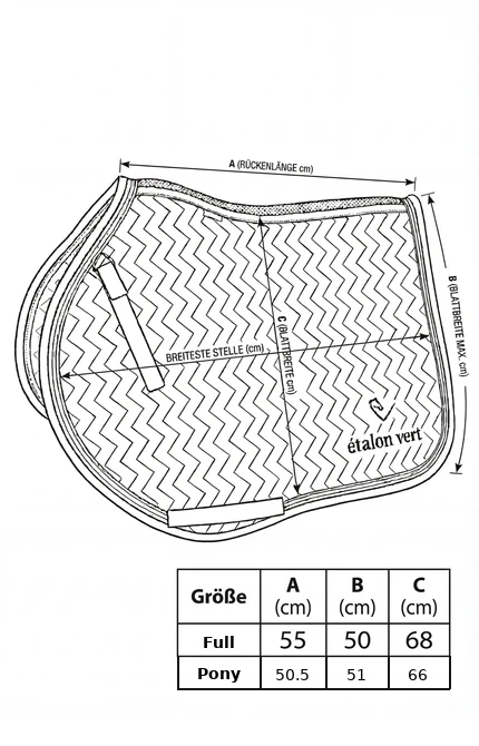 Größentabelle