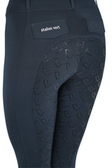 Negro Thermo-Reitleggings Vollgrip - Navy