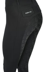 Negro Thermo-Reitleggings Vollgrip - Black