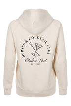 Quaterback 2.0 Normal Fit Hoodie - Horses & Cocktail - Off-White